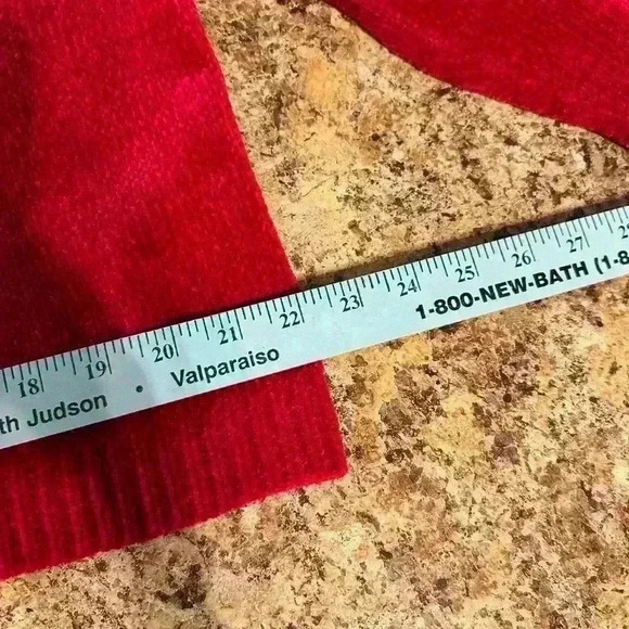 Alfred Dunner Sweater Women's Long Sleeve Knit Pullover Mock Neck Red Size L - Picture 10 of 13